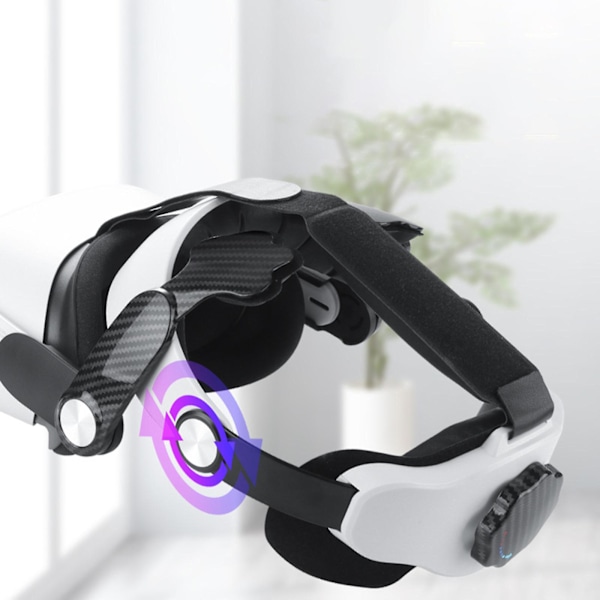 Zq2 Justerbar Hovedstrop Rem Til Hovedbøjle Pude Pad Vr Tilbehør Reducerer Tryk & Forbedrer Komfort Til Oculus Quest 2