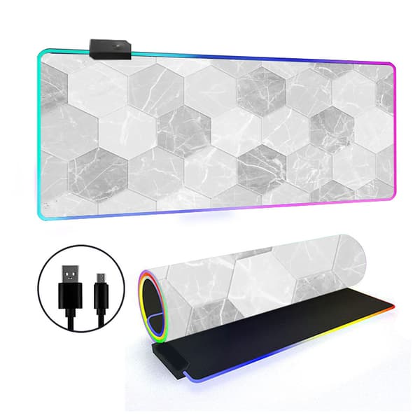 Musematte - Med Rgb 14 Lysmodus Sklisikker Base (Stil 24, 300*800*4Mm)