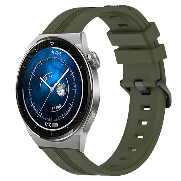 Slicone Watch Band For Huawei Watch GT3 Pro 46mm Army Green