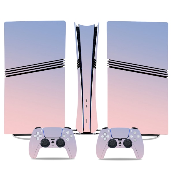 Deksel til PS5 Pro Digital versjon (kompatibel, lilla-rosa gradient)