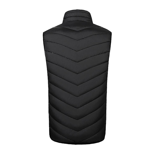 Uppgraderad 13 zoner Män Uppvärmd Väst USB Laddning Värmerock Smart Heating Ärmlösa jackor 4XL