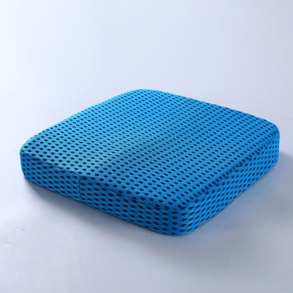 Stolsdyna i Memory Foam, 4D Mesh för Smärtlindring i Ryggen (Blå) Blue