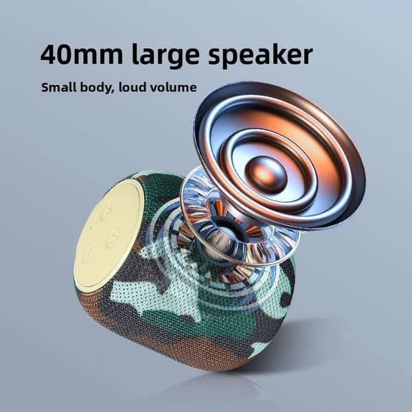 Bluetooth 5.3 Hifi Subwoofer-högtalare (Orange)