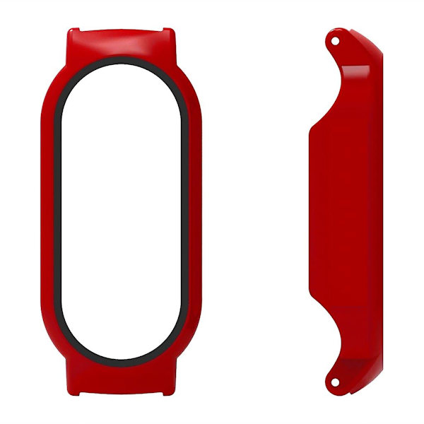 För 8/8 NFC Full Edge-Screen Protector Case Watch Bumper-Shell Dammtätt cover Red