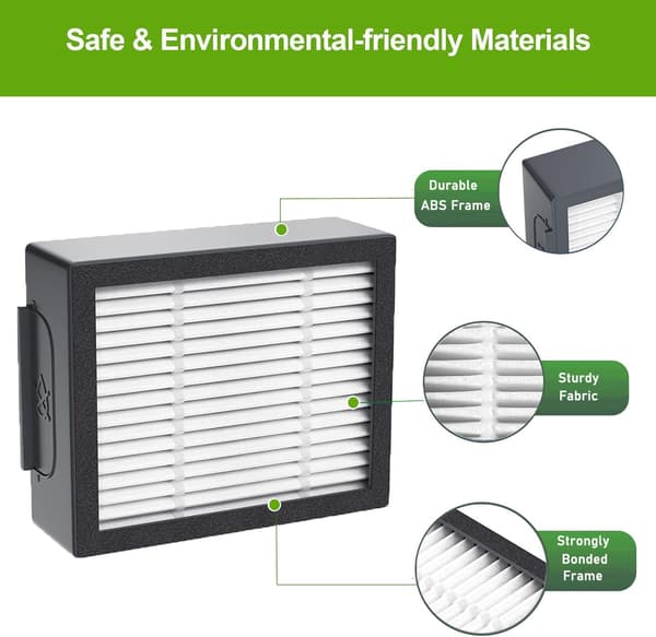 Erstatningstilbehørssett for Hepa-filter for I7 I7+/I7 Plus E5 E7 (6 deler)