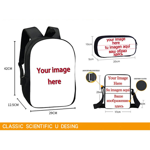 Stitch Student Ryggsekk Tredelt Sett 16 Tommer-C-27
