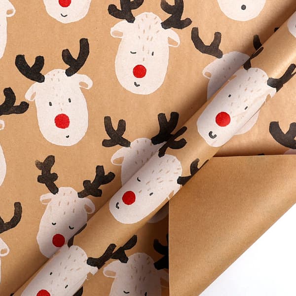 Presentpappersrulle - Julklappspapper Kraftpapper, 43 Cm X 3M (11)