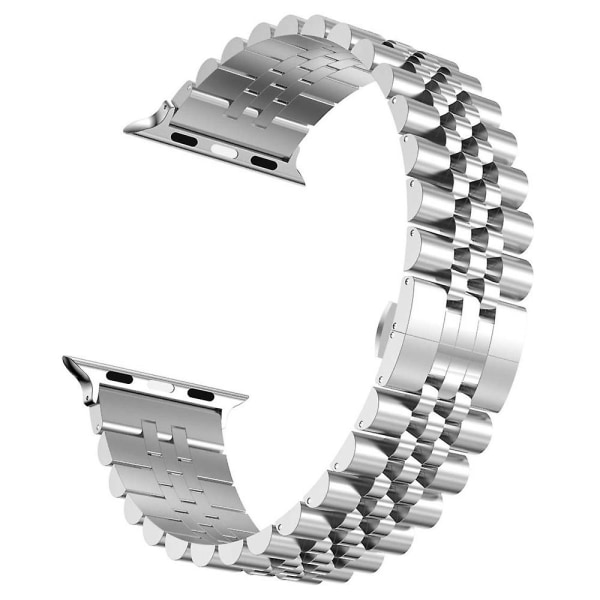 Metalliranneke Apple Watch 49mm 40mm 41mm 42mm 44mm 45mm ruostumaton teräs Luxury Rannekorjet Iwatchille 8 7 6 5 4 3 2 Se 42mm 44mm 45mm 49mm Silver gold and tool