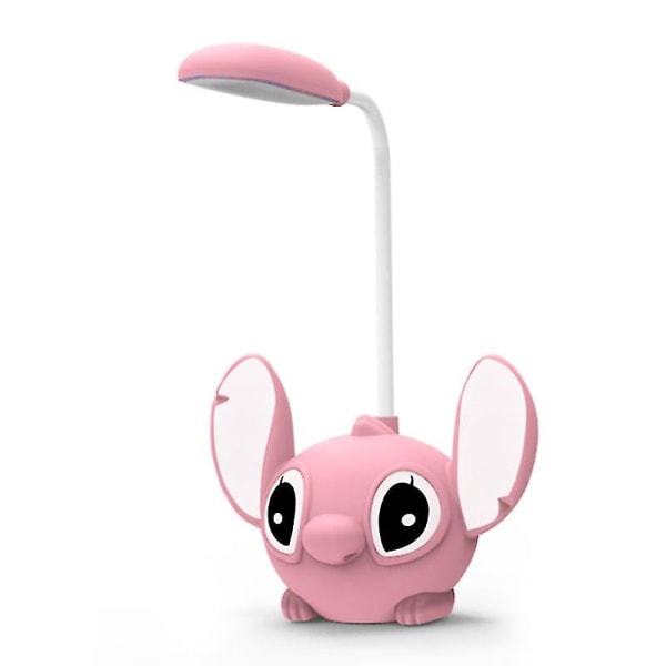 Aoger Disney Stitch Led skrivebordslampe med blyantspisser Sammenleggbart lys Søt skrivebordslampe Usb Recharge Light Gave fra klassekamerater Angel