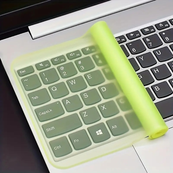 14,3 X 5,2 tommer silikone tastatur cover til 15,6 tommer 17,3 tommer bærbare computere med numerisk tastatur (gul)