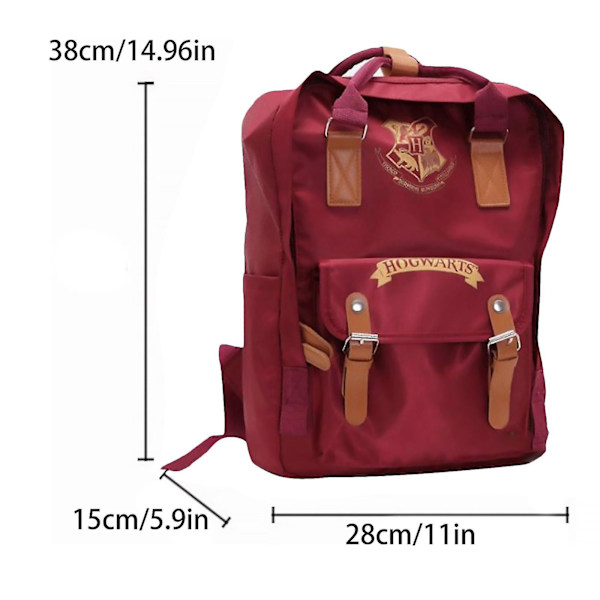 Ryggsäck Harry Potter Premium skolväska för tonåringar Student skolstartspresent black