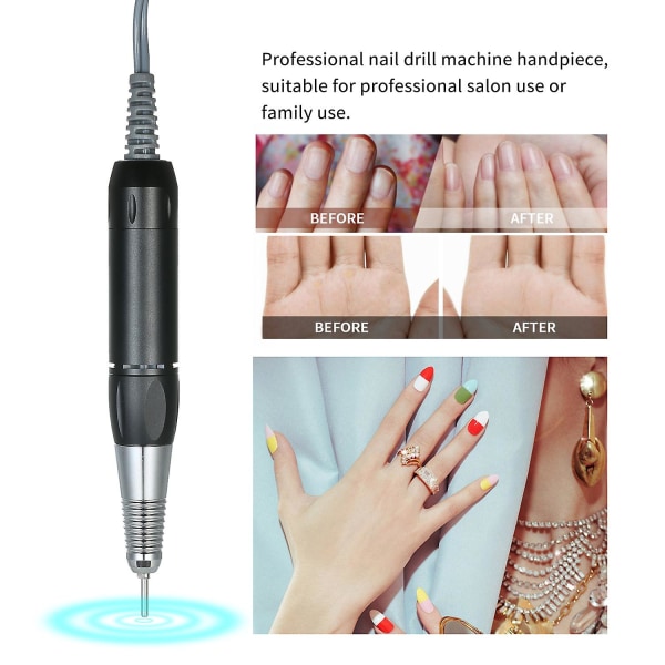 Ammattimainen kahva Nail Art Nail art Käsikappale manikyyri pedikyyrityökalu pink