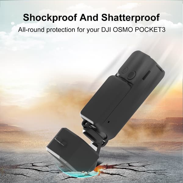 Skyddsfodral i silikon - För Dji Osmo Pocket 3, 3-i-1 silikonfodral (vit)