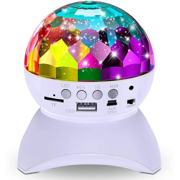 Diskokule Hjemmefest Trådløs Bluetooth-projektor white