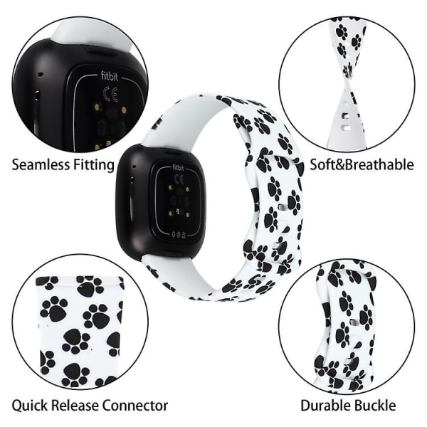 Til Fitbit Versa 3 Printing Watch Band DLB B