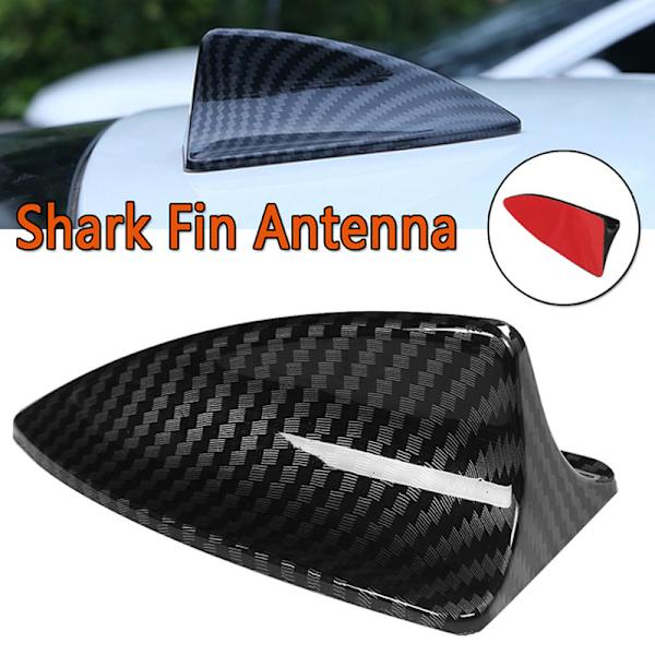Universal dekorativa hajfena takantenner Ingen funktion kolfiberlook Dummy antenn Utbytbara biltillbehör 3