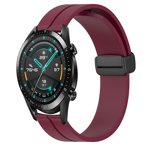 Silikonarmband för Huawei GT2 46mm Wine Red