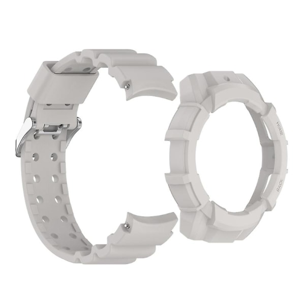 Rem för Watch 6 44mm Smartwatch Modeband Armband Sportarmband + cover Gray