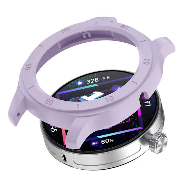 Anti-fall hårt klockfodral för Huawei Watch GT Cyber, ihåligt klockskydd för 22 mm fästrem Purple J Huawei Watch GT Cyber