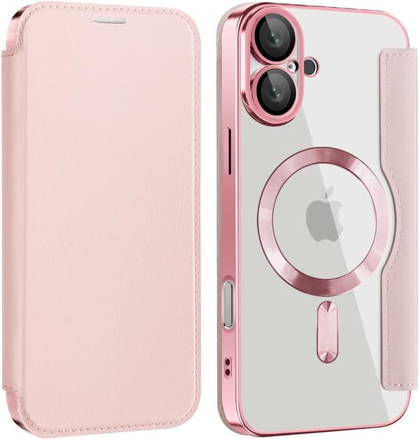 Etui til iPhone 16 Plus kompatibel med Magsafe (Pink)