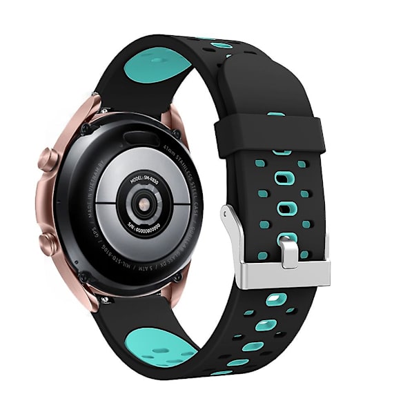 Silikoneurrem til Samsung Galaxy Watch 3 45mm Black Mint Green