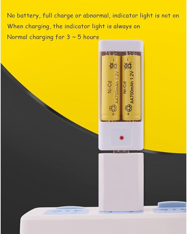 USB hurtiglader for AA AAA batterilader 2 Slots