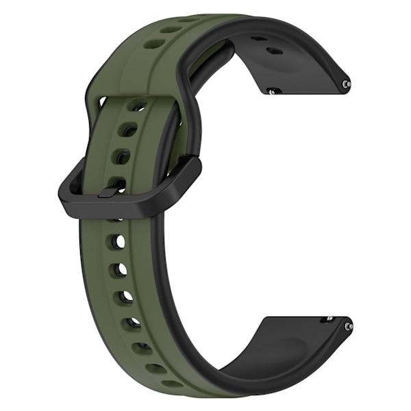 Konveks Loop Silikone Rem Til Huawei Watch GT2 42mm Dark Green Black