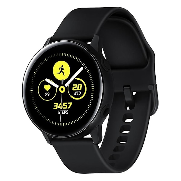 20 mm:n rannekoru Samsung Galaxy Watch4 46 mm 42 mm/Watch4 44 mm 40 mm/Garmin Move Luxe/Move Style -silikoni Black A Samsung Galaxy Watch4