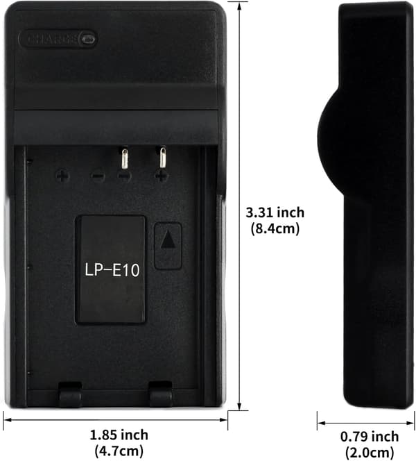 Batterilader for Canon-kamera LP-E10-lader, EOS 1100D, EOS 1200D, EOS Kiss X50
