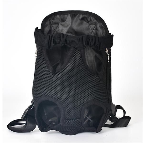 Pet Dog Carrier Ryggsäck Mesh Hund Carrier Bag Outdoor Rese Ryggsäck Andas Bärbar Pet Dog Carrier för hundar Katter black M