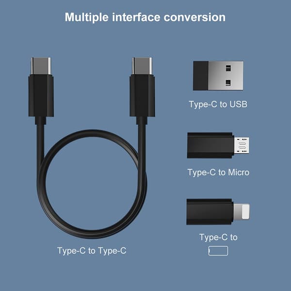 Adapteri - Moni-USB-lataussovitinsarja (musta)