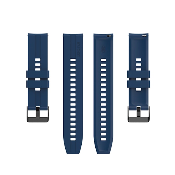 Til Huawei Watch GT 2 42mm Watchband med sort spænde Dark Blue