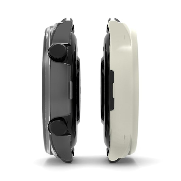 Tempered-Film Full Case Protector för Solar Plus LS16 stötsäkert stötfångarhus White