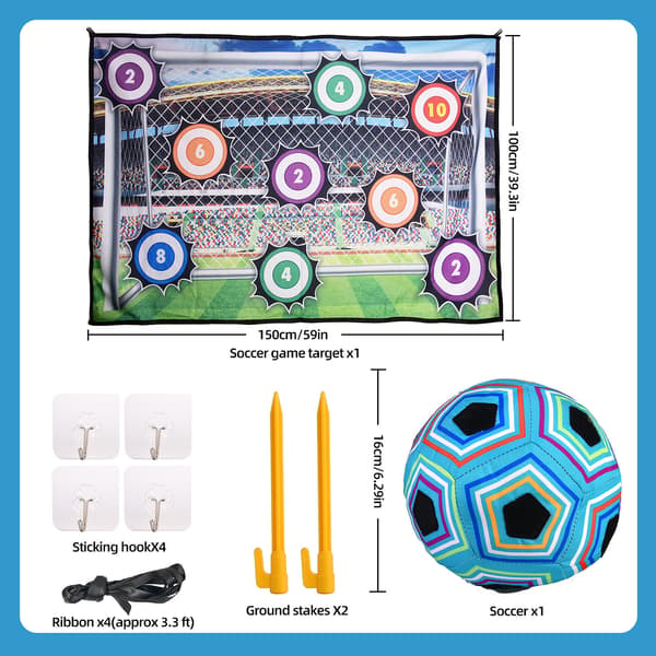 Fotballspillmatte-sett, 39,37*59,5 tommer (blå) Blue