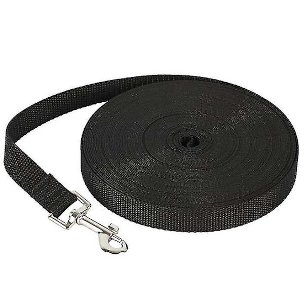 50m hundkoppel för husdjur, spårkoppel för utomhusbruk för stora hundar black 9m *2cm