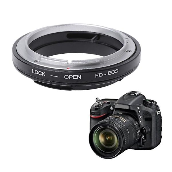 FD-EOS Mount Adapterring til Canon FD-objektiv til EF EOS Mount Kamera Camcorder Ny