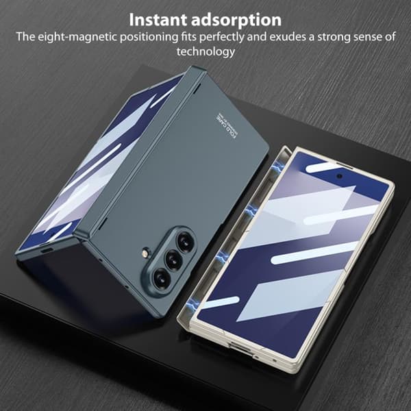 Etui til Samsung Z Fold 7, med støttefod / fingerrem Gray