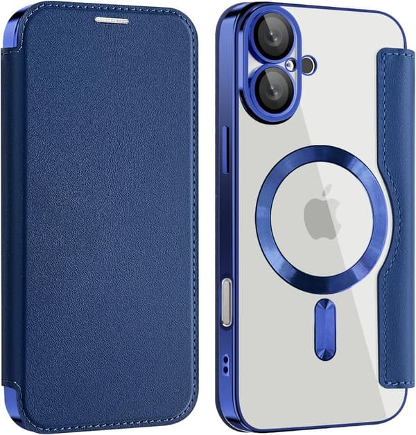Etui til iPhone 16 Plus kompatibel med Magsafe (kongeblå)