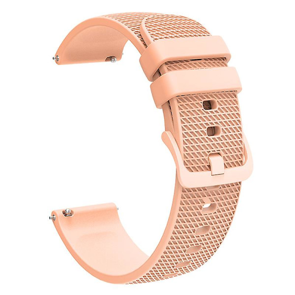 18mm Ternetmønstret Silikone Urrem Til Garmin Venu 3s / Forerunner 265s Pink