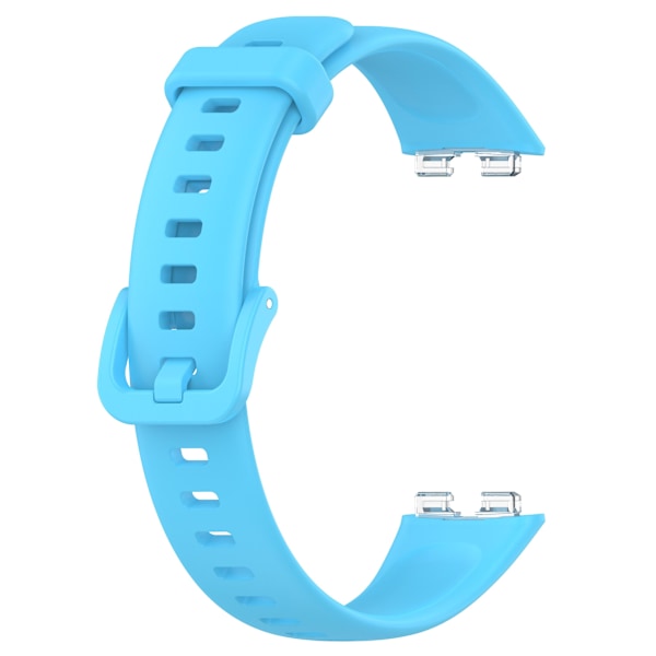 Ersättningsarmband 24mm PU-läder klockarmband för Huawei Band 8 Sky Blue