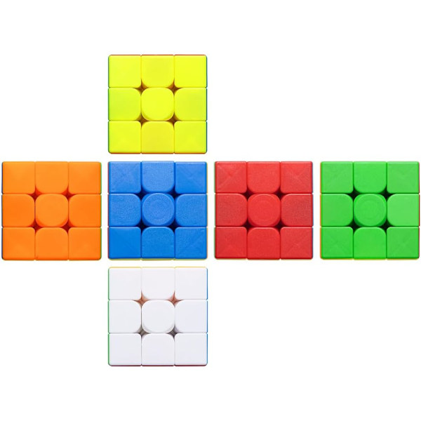 Speed Cube Sæt, Magic Cube Til Festgaver 3X3X3 Stickerless Magic Cube Gave Til Børn 12 Pak