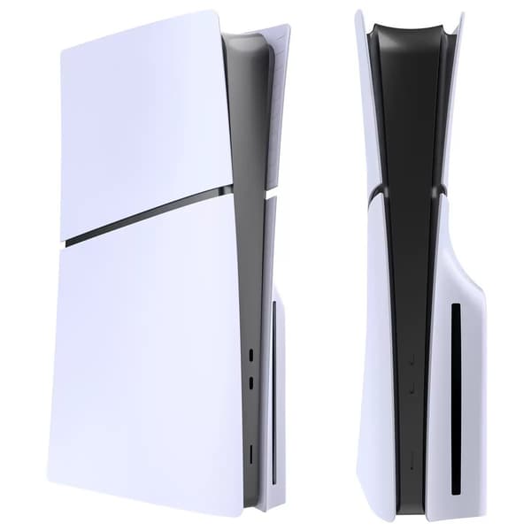 Etui til PS5 Slim CD-drevversion, matte sideplader udskiftningstilbehør (kompatibel, hvid)
