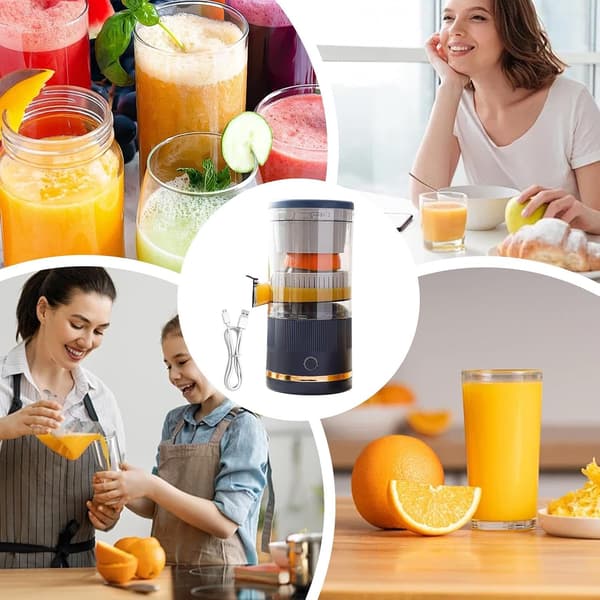 Juicer 600 ml med automatisk adskillelse, 7,4V (blå)