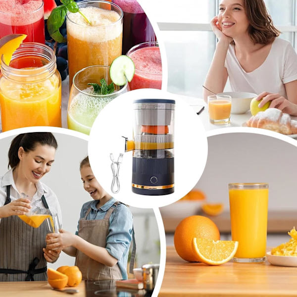 Juicer 600ml med automatisk separation, 7,4V (Vit)