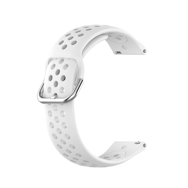 Silica Armbandsbälte för Venu 2 Plus 20mm Watch Soft Strap Loop Armband White