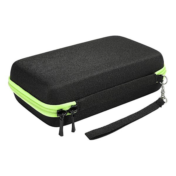TPU elektrisk barbermaskine Opbevaringstaske til mænd Hårbarberingsværktøjskasse Organizer til Philips QP2520/90/70 - Nylon (sort grøn)