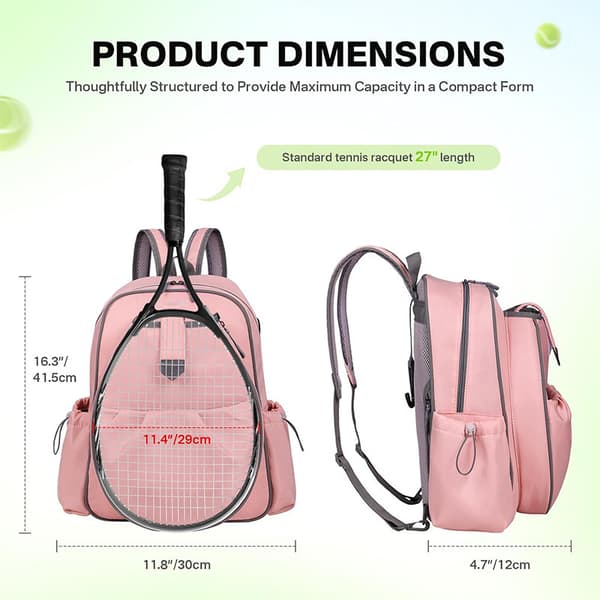 Tennisbag - Rommer 2 racketer, 30 X 13 X 41,5 cm Pink