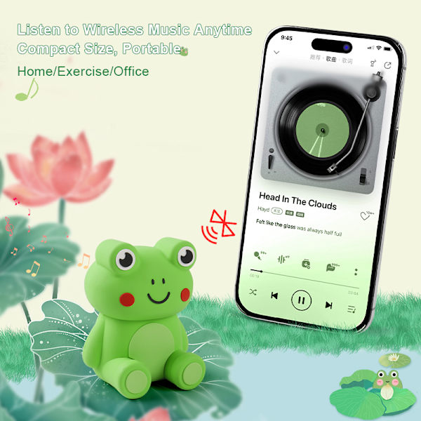Bluetooth-högtalare Liten Groda Stativ