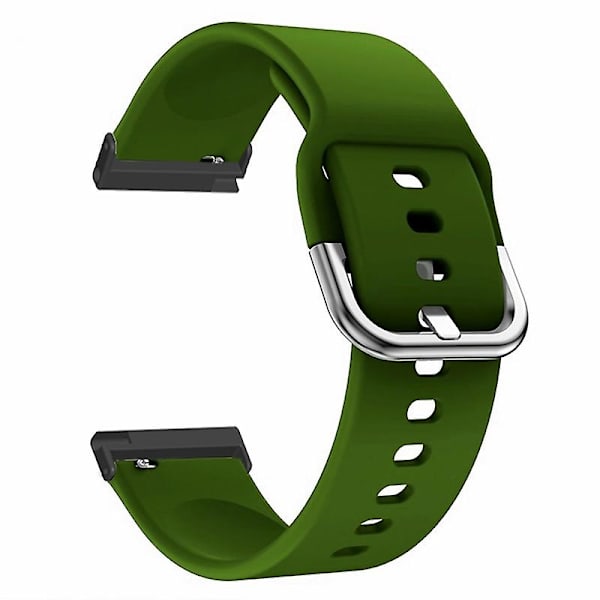 24mm justerbart silikonarmband för Suunto Spartan Sport Wrist Hr Baro / Suunto 7 Army Green