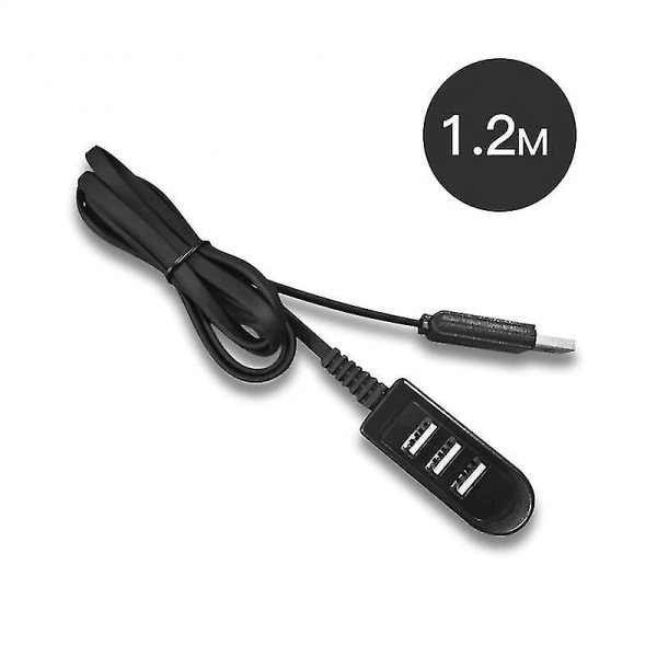 Ryra 3usb Port Hub Universal 3a Lader Converter Extension Mini Usb Docking Station Usb Hub Digital datakabel for datamaskin 30cm white